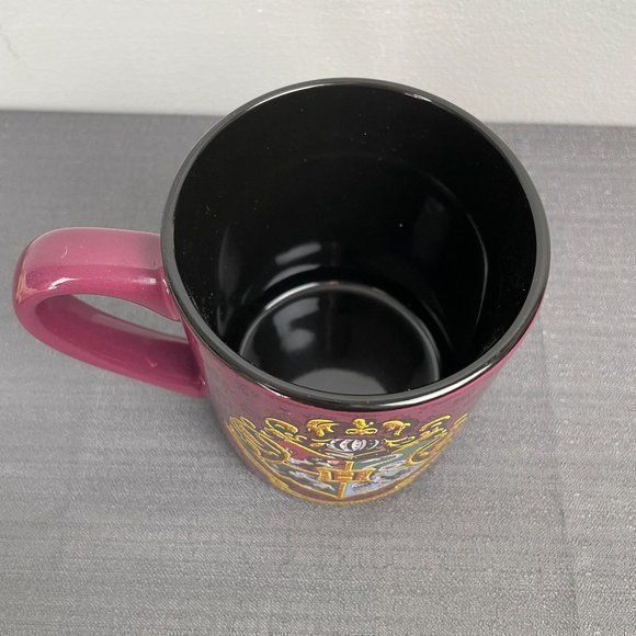 Harry Potter Hogwarts Gold Glitter Crest Coffee Mug‎ Silver Buffalo 14 oz - Picture 3 of 5